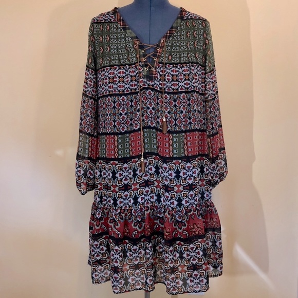 NY Collection Dresses & Skirts - NY Collection | Boho peasant dress with string